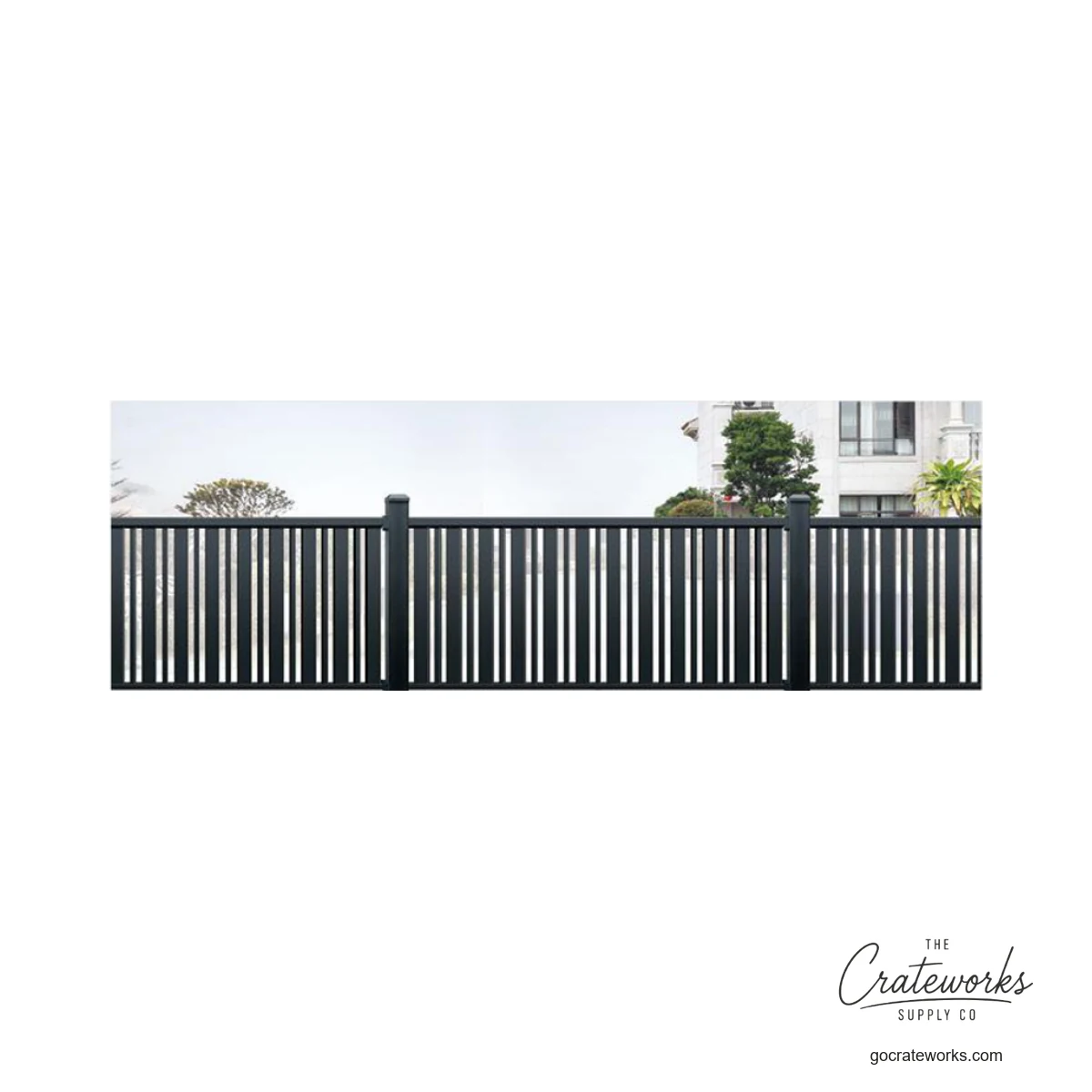 Aluminum Slim-Baluster Perimeter Railing