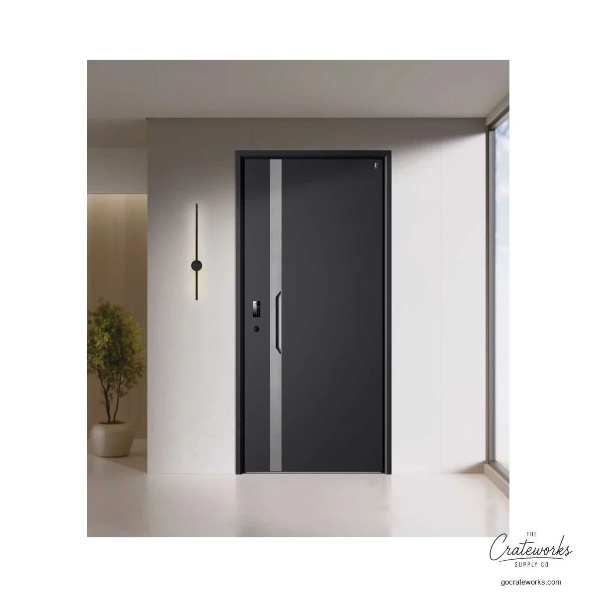Meridian Brushed Entry Door