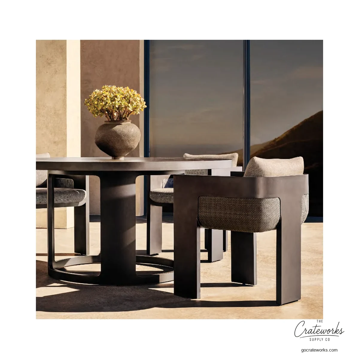 Bayview Aluminum Outdoor Dining Set No. 5