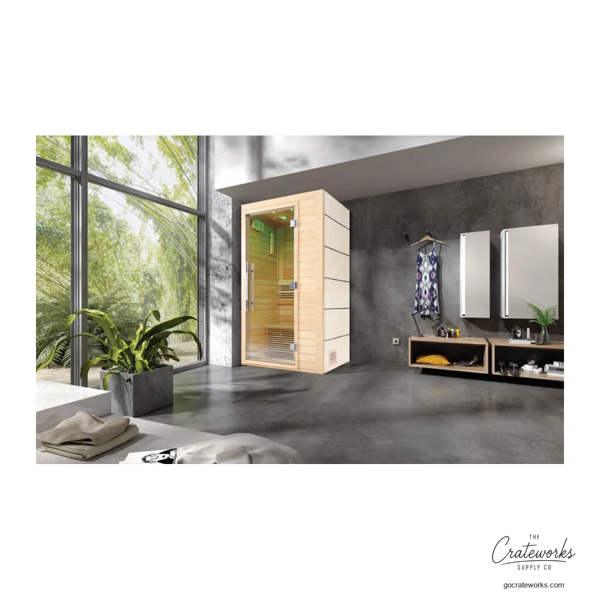 Hemlock Sauna Room, 1100x900x