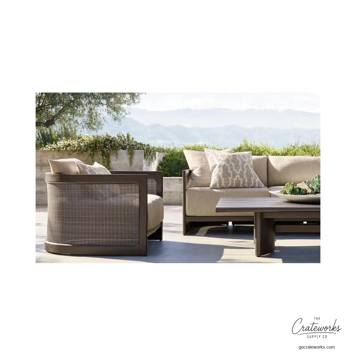 Bluff Aluminum Outdoor Sofa Set No. 11
