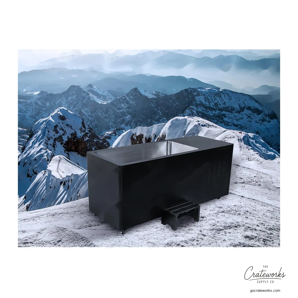 Long-Format Stainless Cold Plunge Tub