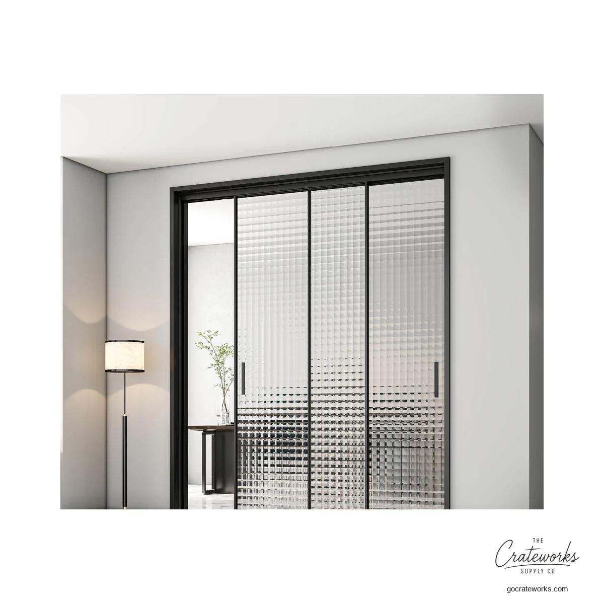 Aluminum-Frame Sliding Wardrobe Door