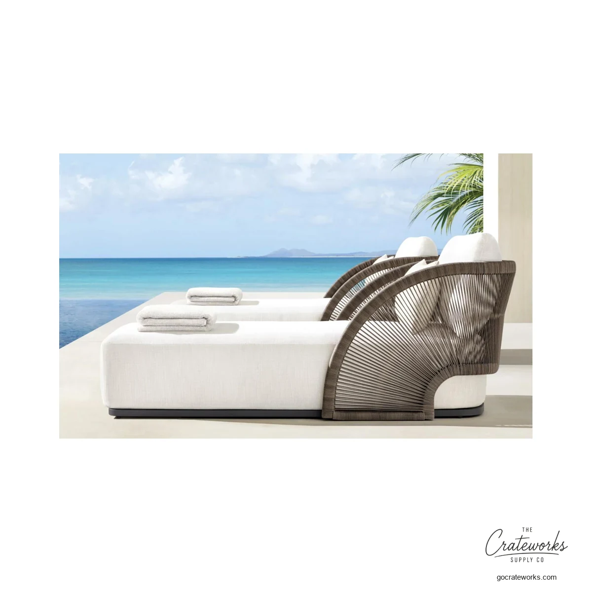 Cape Aluminum Outdoor Chaise Lounger No. 15