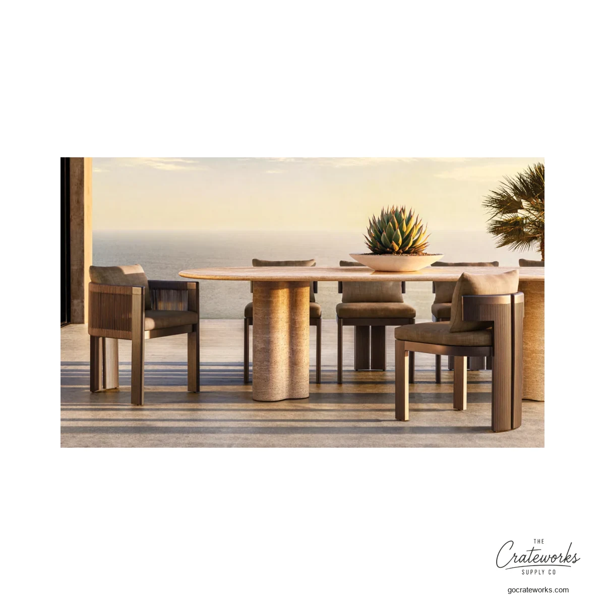 Sandbar Aluminum Outdoor Dining Set No. 3