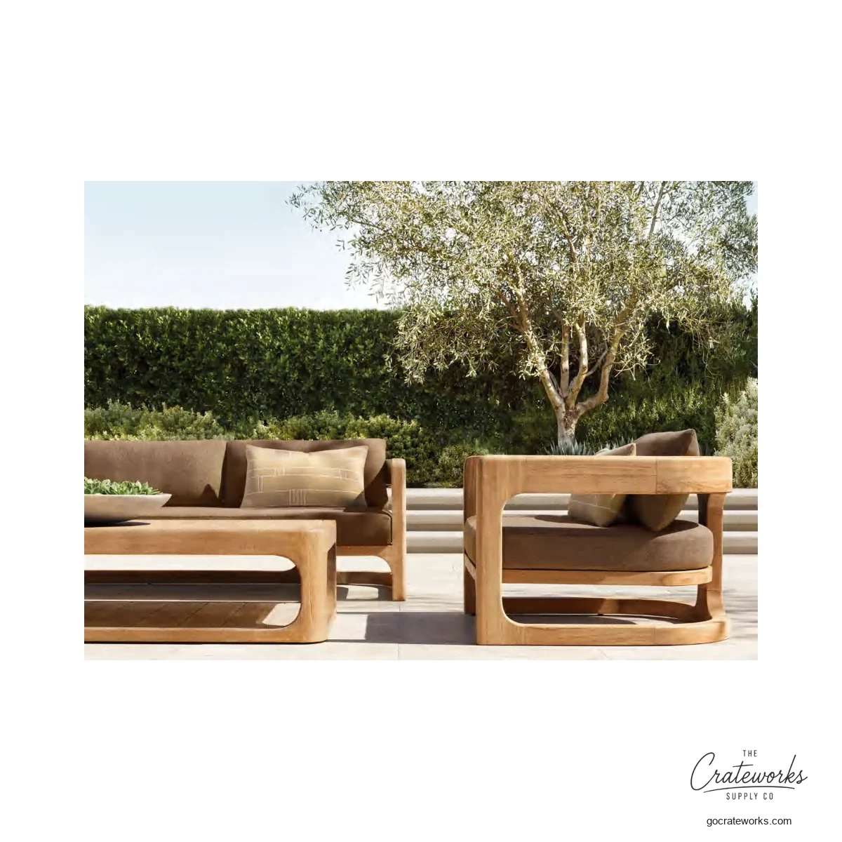 Lagoon Teak Outdoor Sofa Set No. 12