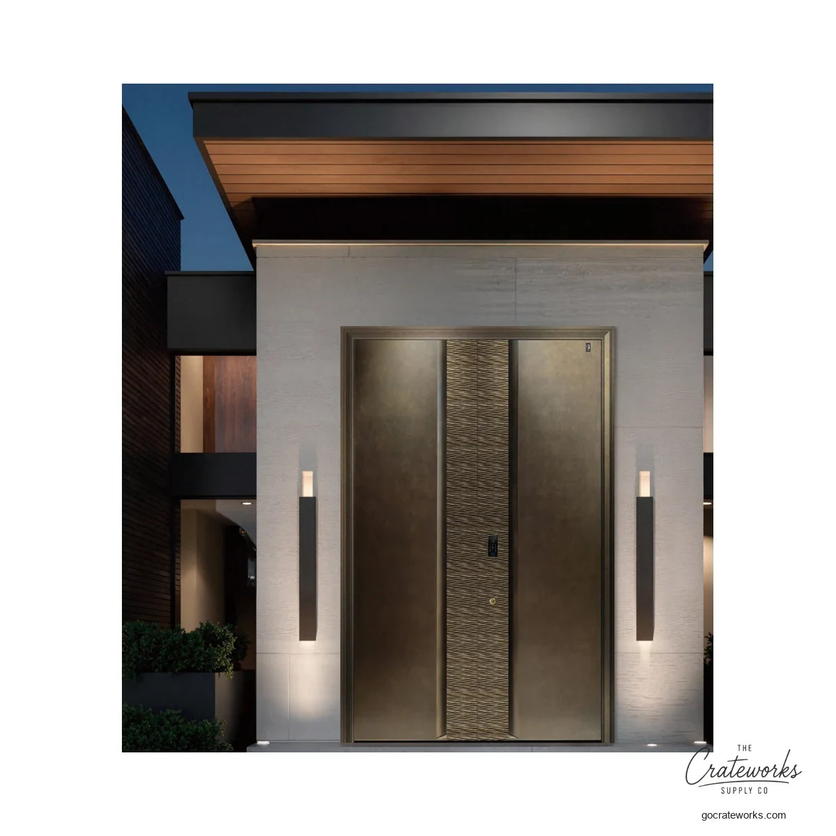 Ember Textured Entry Door