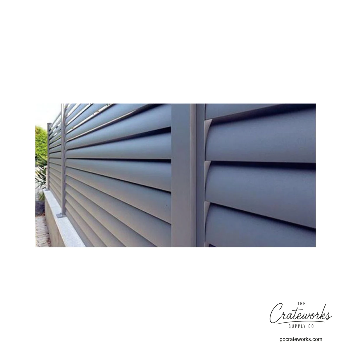 Aluminum Louvered Privacy Fence
