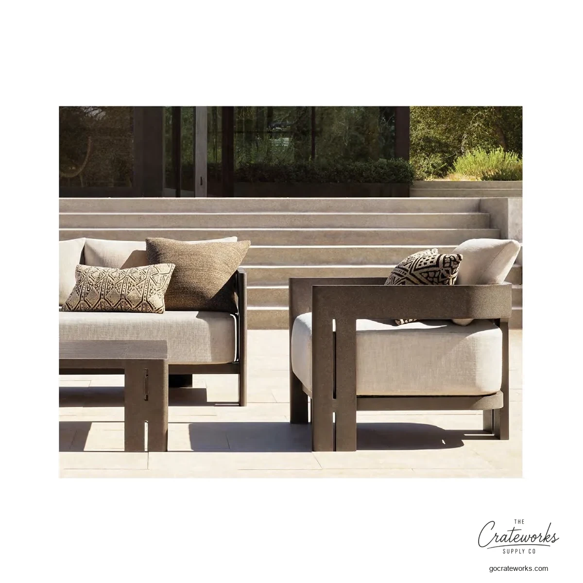 Haven Aluminum Outdoor Sofa Set No. 6