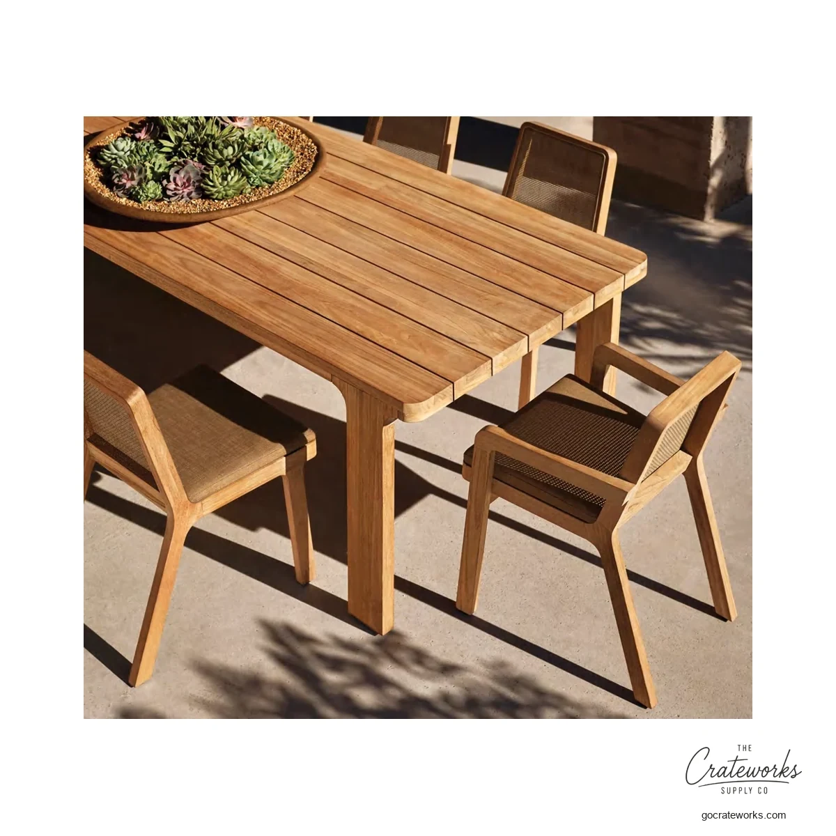 Mesa Teak Outdoor Dining Set No. 9