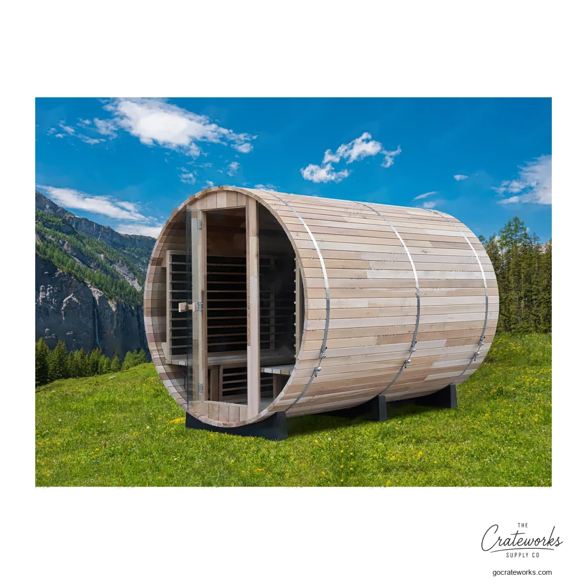 Outdoor Barrel-Format Infrared Sauna