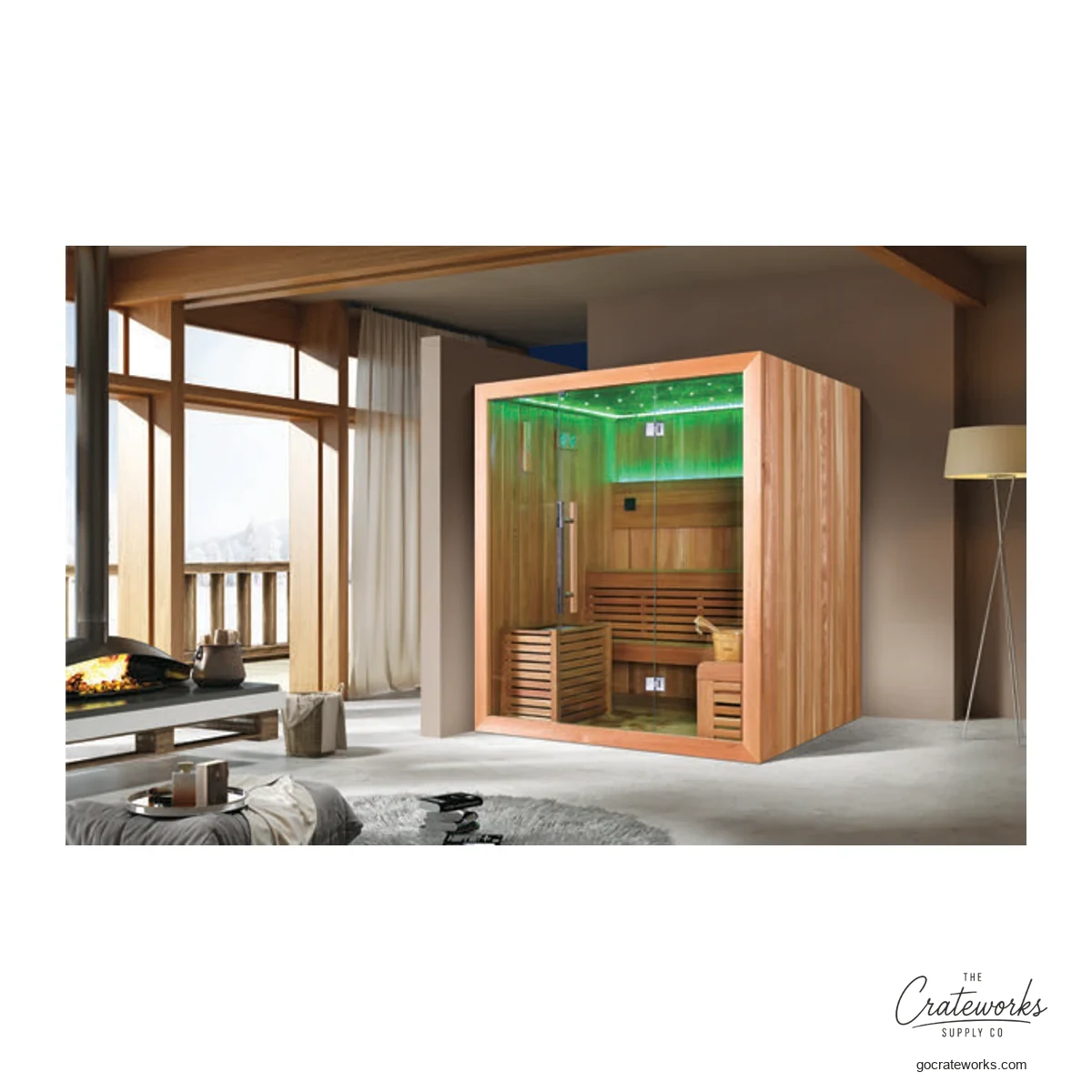 Cedar wood Sauna Room, 2000x1800x