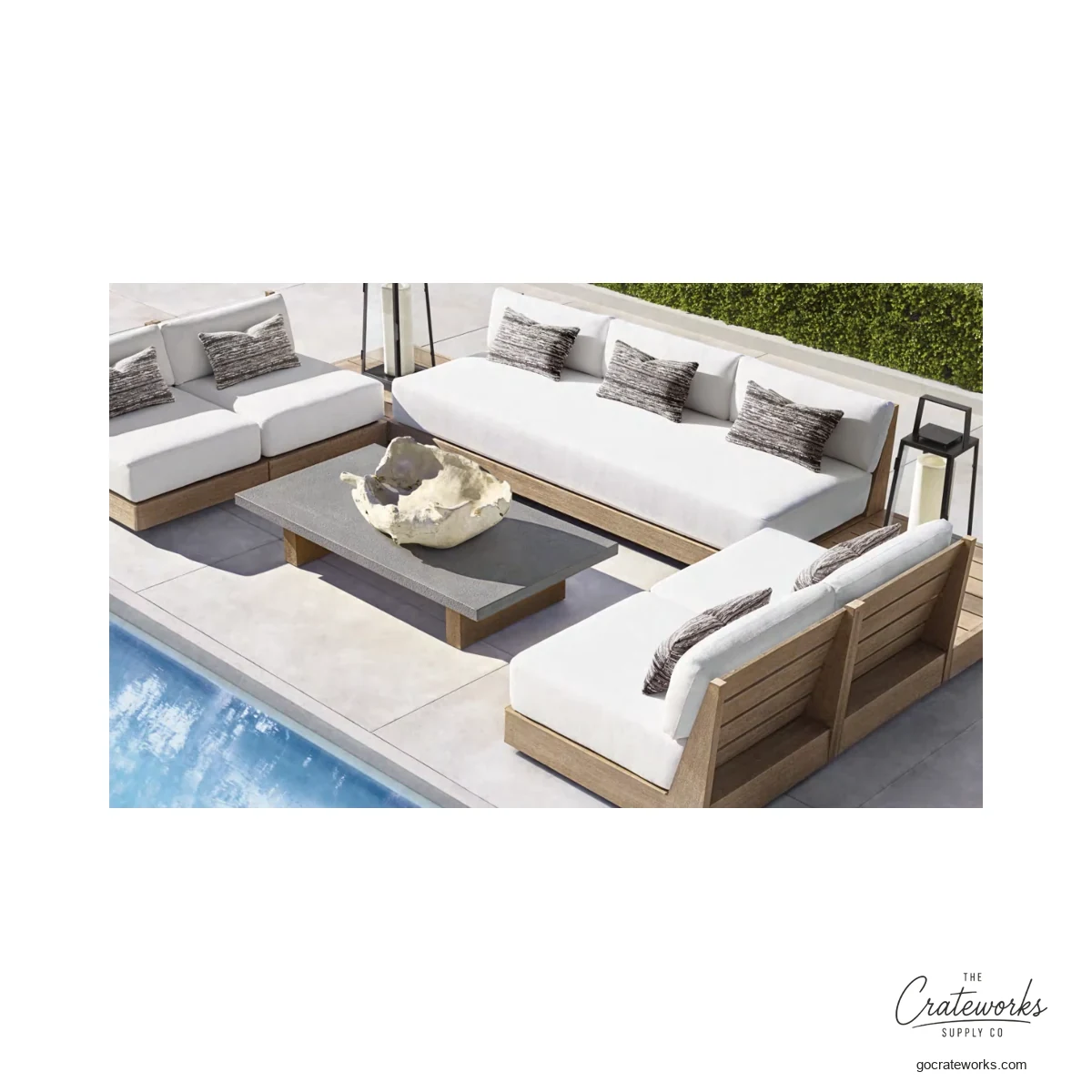 Bayview Teak Outdoor Sofa Set No. 15