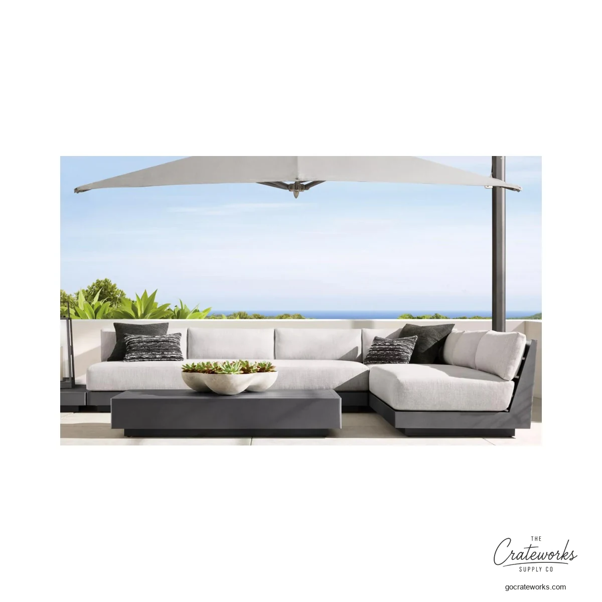 Marina Aluminum Outdoor Sofa Set No. 12