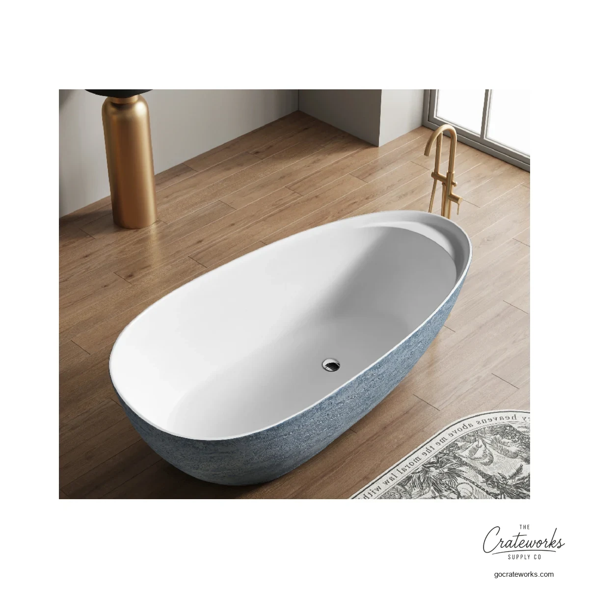 Travertine Freestanding Bathtub