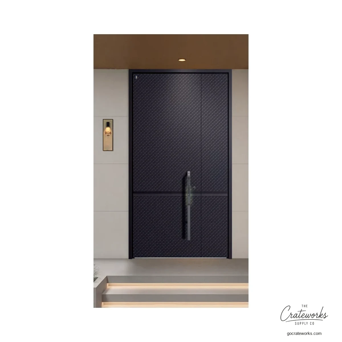 Nocturne Quilted Entry Door