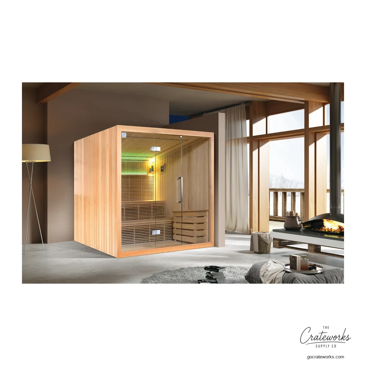 Hemlock Sauna Room, 2500x1800x