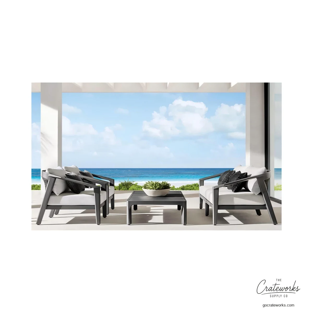 Terrace Aluminum Outdoor Sofa Set No. 8