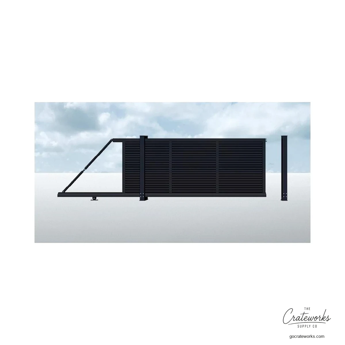 Aluminum Narrow Cantilever Sliding Gate (Trackless)