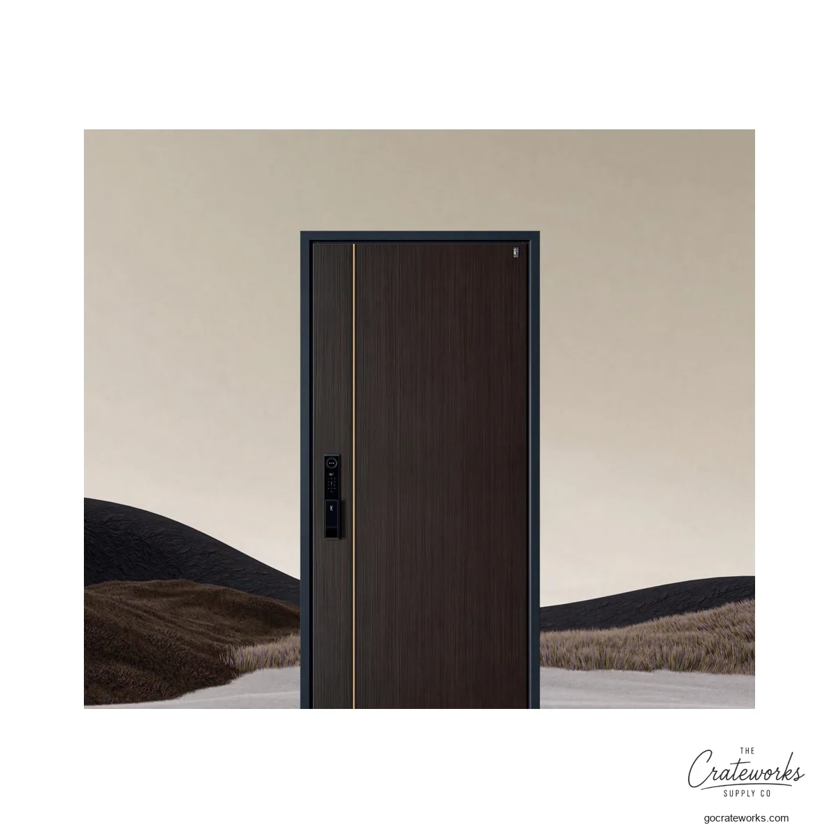 Wheatridge Wood-Grain Entry Door