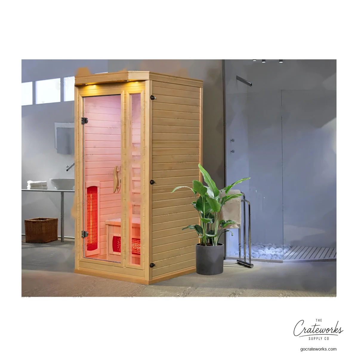 Single-Person Infrared Sauna Tower