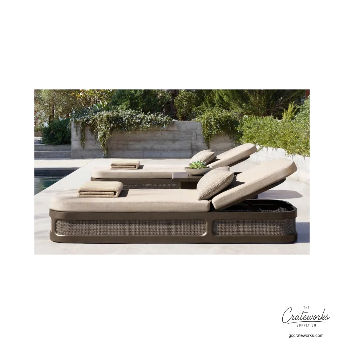 Isla Aluminum Outdoor Chaise Lounger No. 11