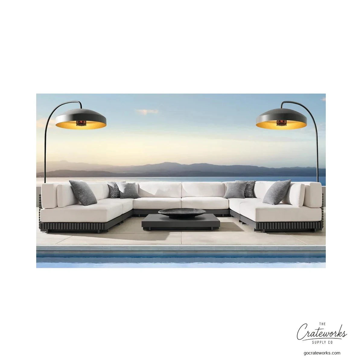 Harbor Aluminum Outdoor Sofa Set No. 10