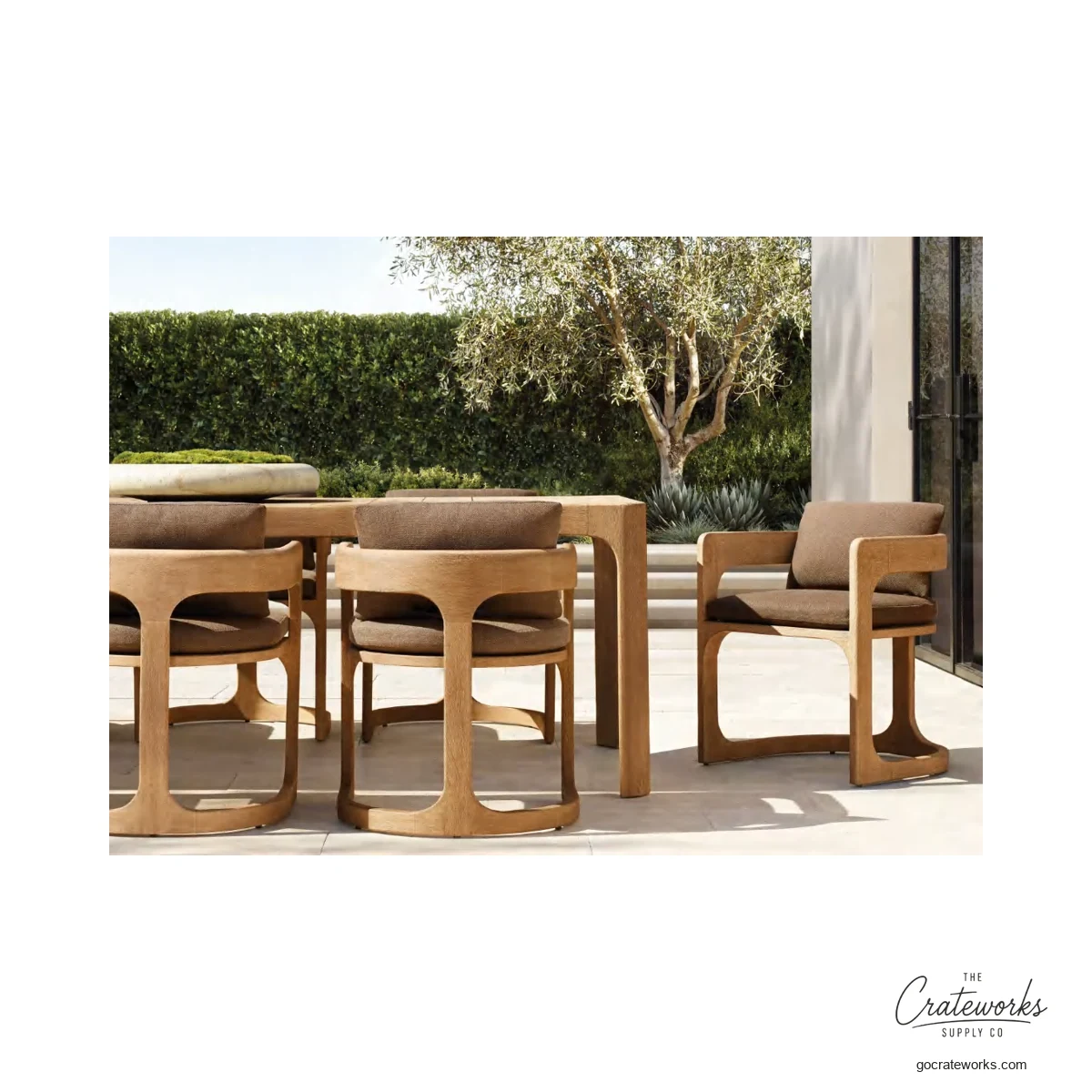 Wharf Teak Outdoor Dining Set No. 11