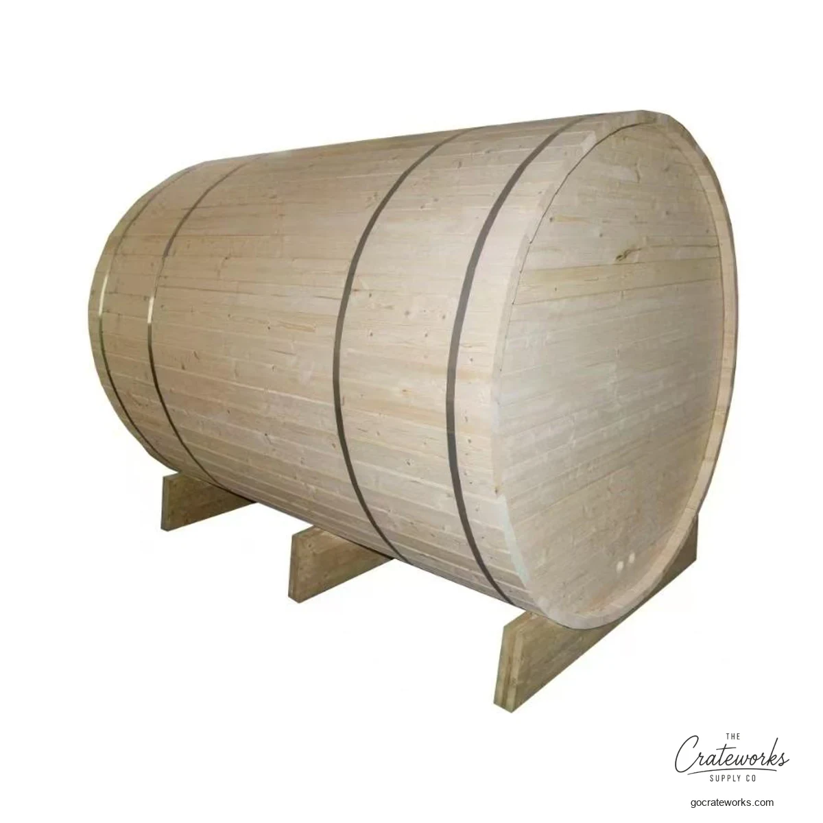 Outdoor Barrel Sauna, 2 to 8 Person
