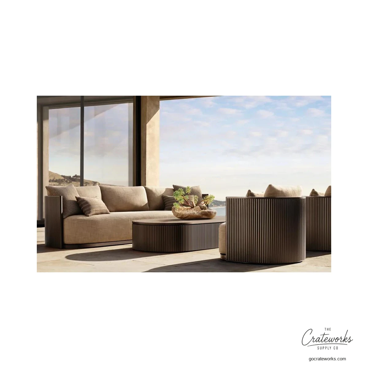 Vista Aluminum Outdoor Sofa Set No. 2