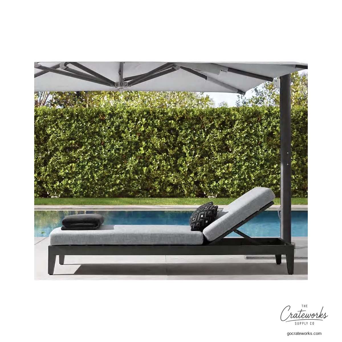Shoal Aluminum Outdoor Chaise Lounger No. 7