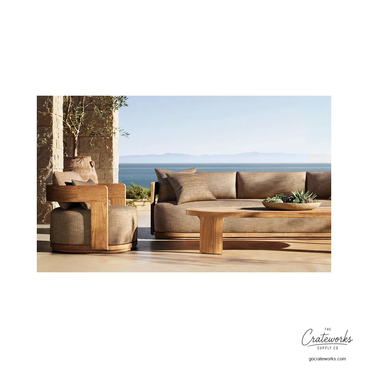 Haven Teak Outdoor Sofa Set