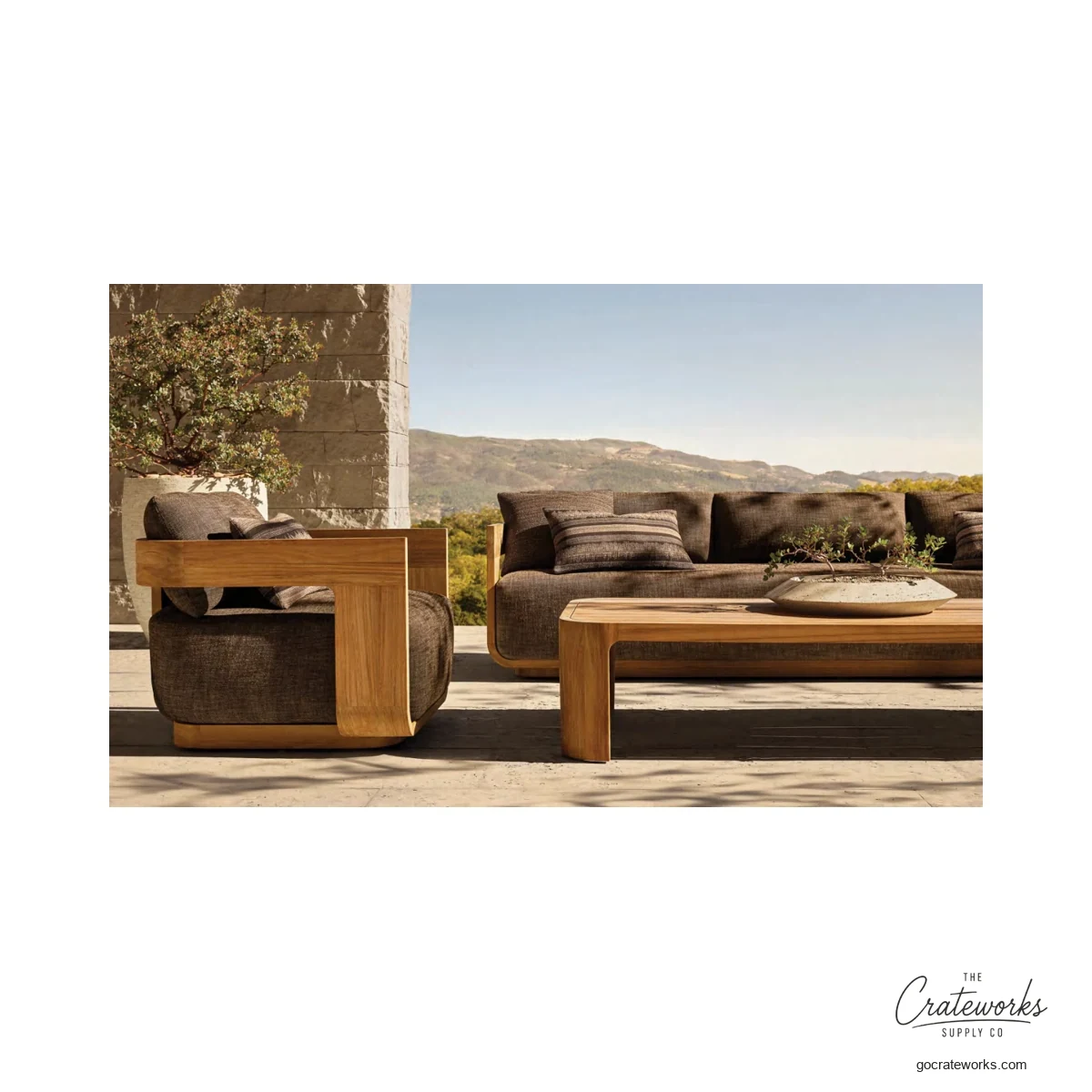 Cove Teak Outdoor Sofa Set No. 4