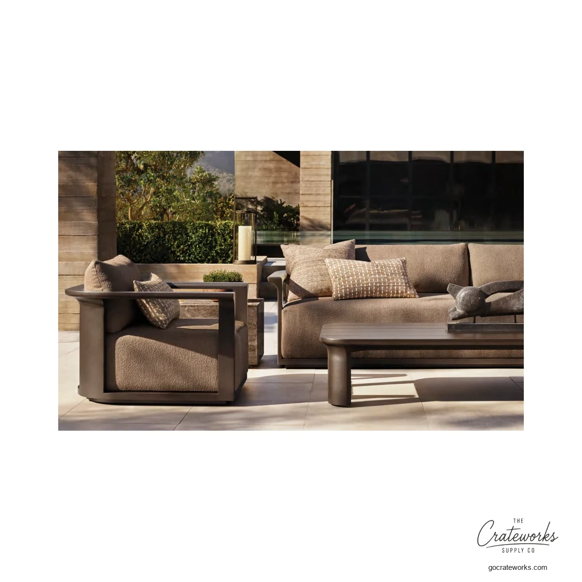 Palma Aluminum Outdoor Sofa Set No. 14