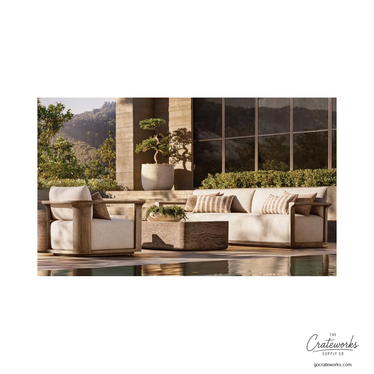Jetty Teak Outdoor Sofa Set No. 19