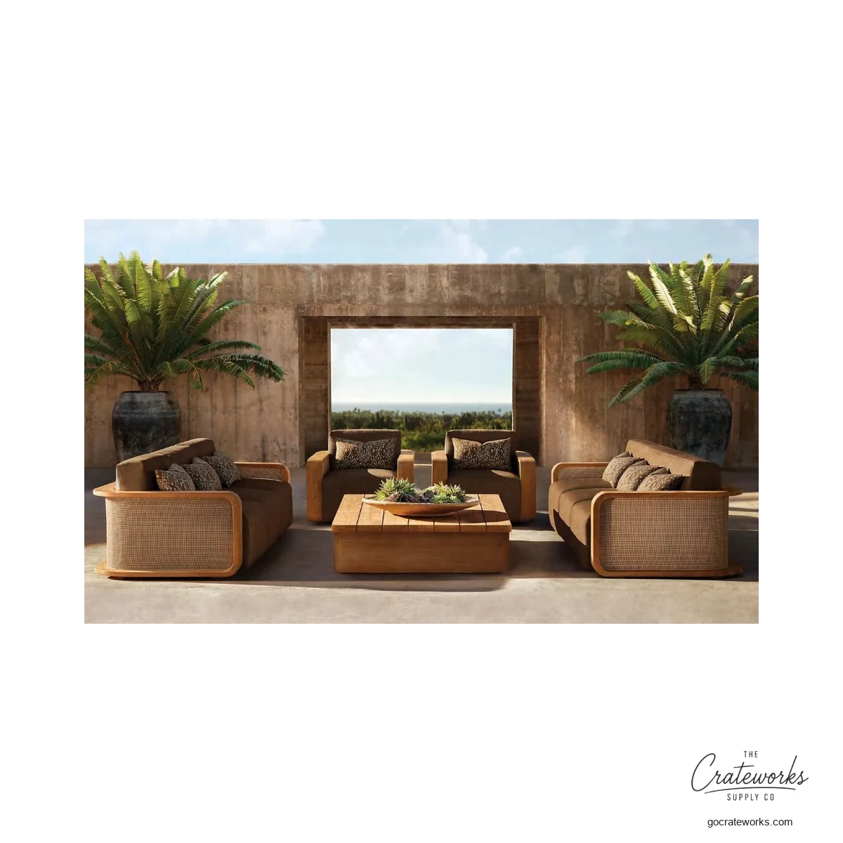 Palma Teak Outdoor Sofa Set No. 9