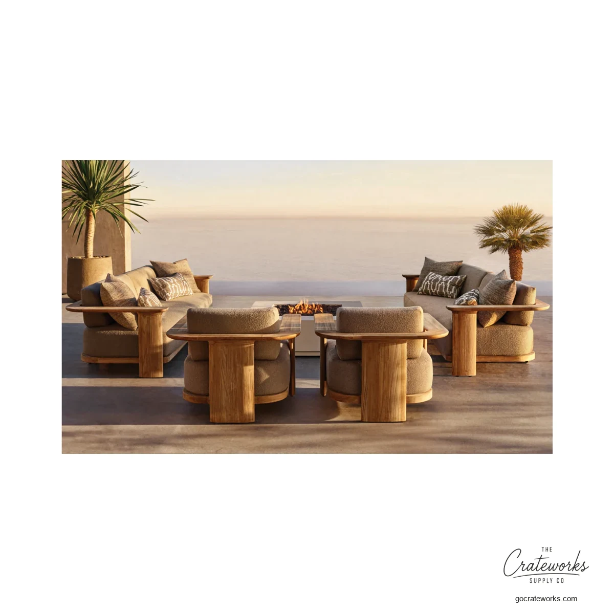 Inlet Teak Outdoor Sofa Set No. 18