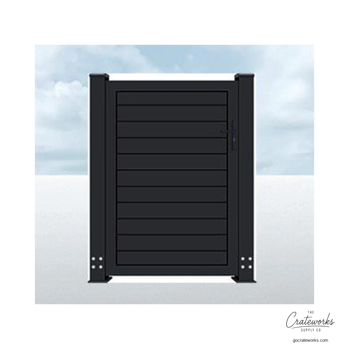 Aluminum Louvered Pedestrian Gate