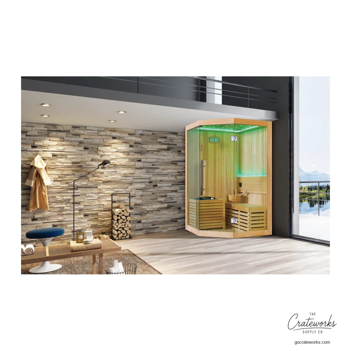 Cedar wood Sauna Room, 1500x1500x