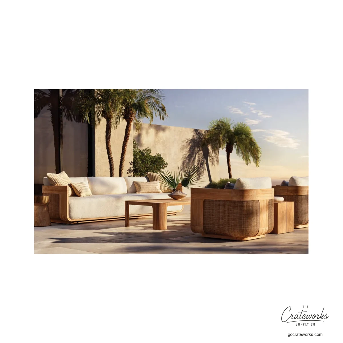 Harbor Teak Outdoor Sofa Set No. 5