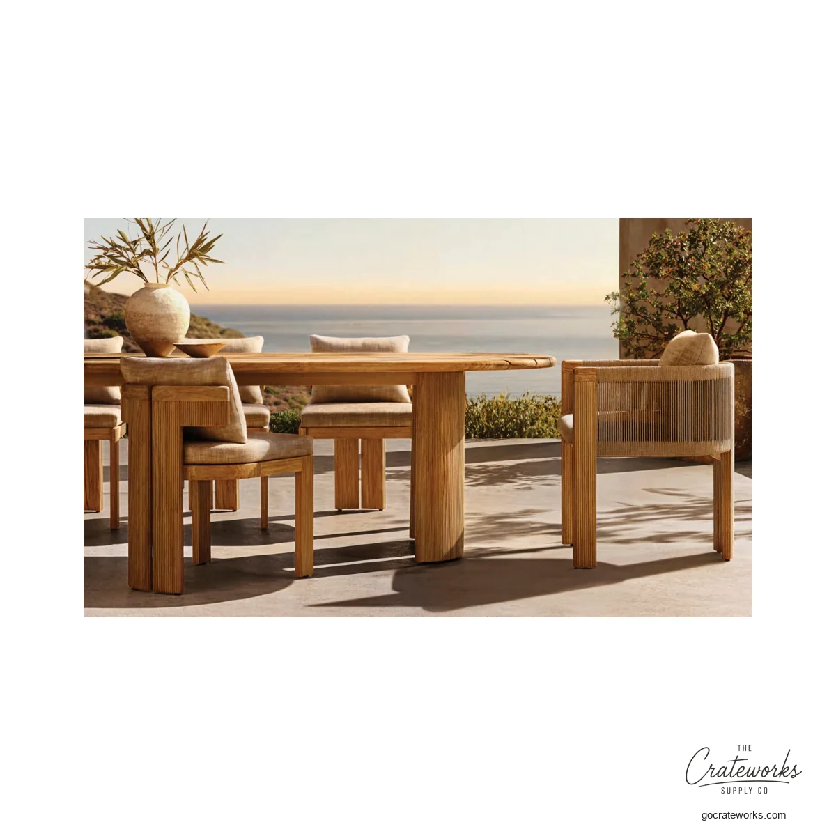 Bayview Teak Outdoor Dining Set No. 3