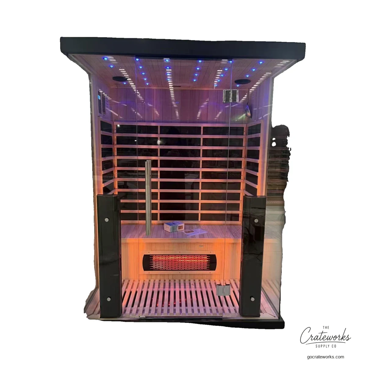 Indoor Infrared Sauna, Black Cabin
