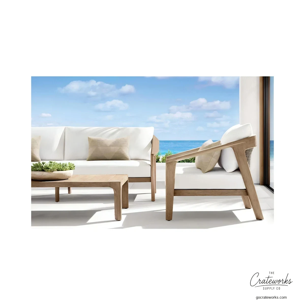 Dune Teak Outdoor Sofa Set No. 8
