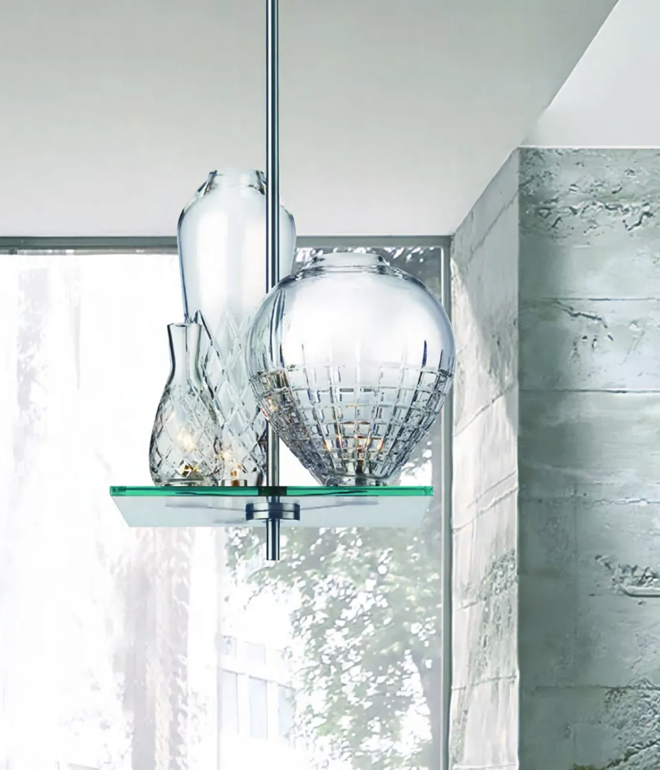 Clear Halo, chandeliers