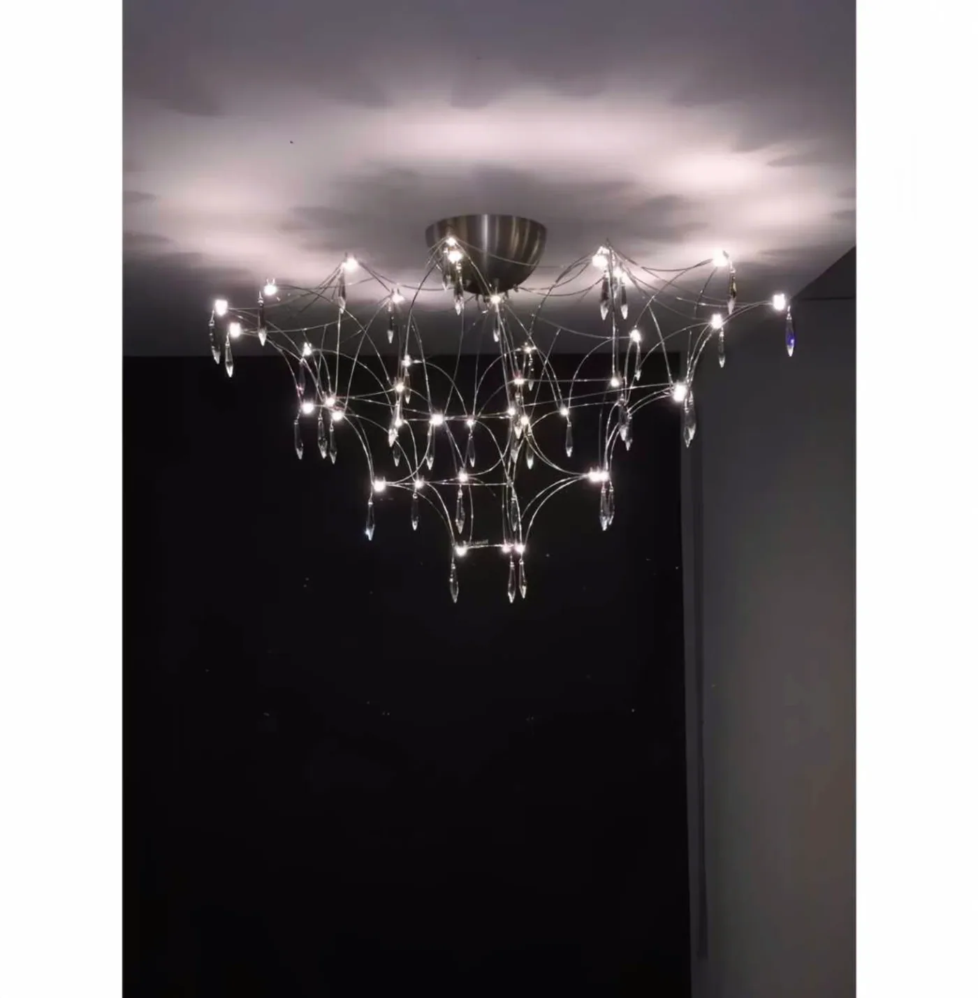 Chrome Grand Halo, chandeliers