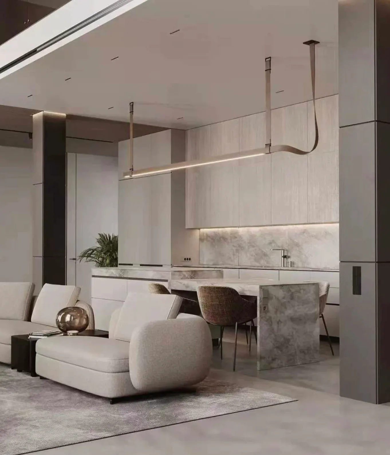 Satin Run, linear suspension