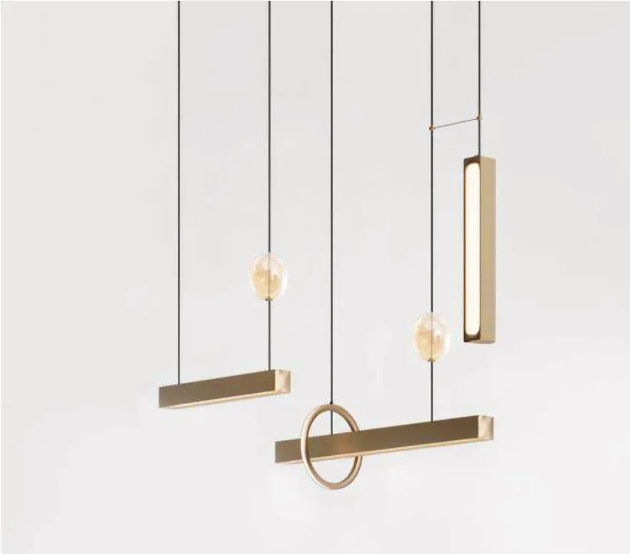 Brass Petite Run, linear suspension