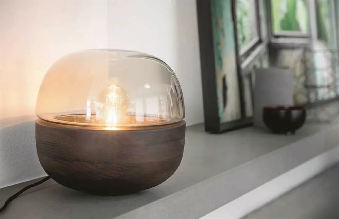 Chrome Petite Table, table lamps